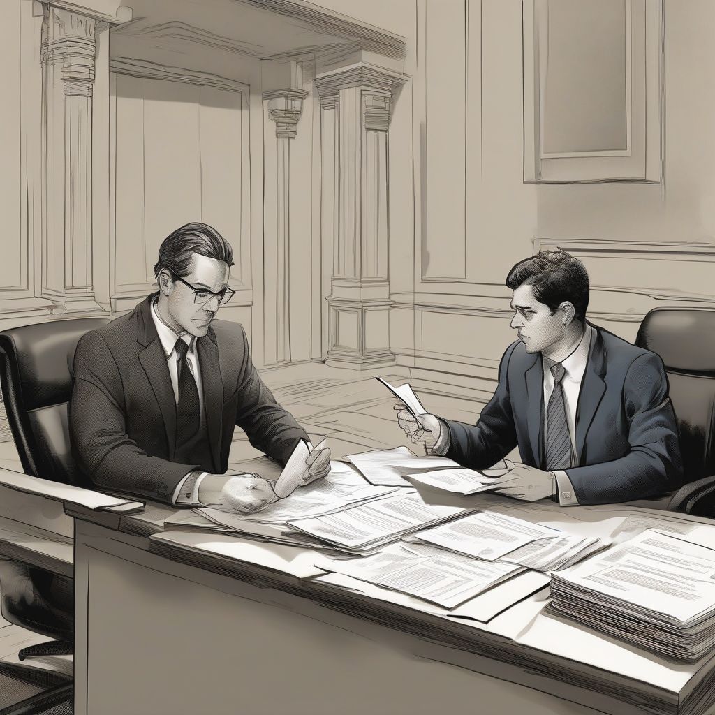 Lawyer Meeting Client