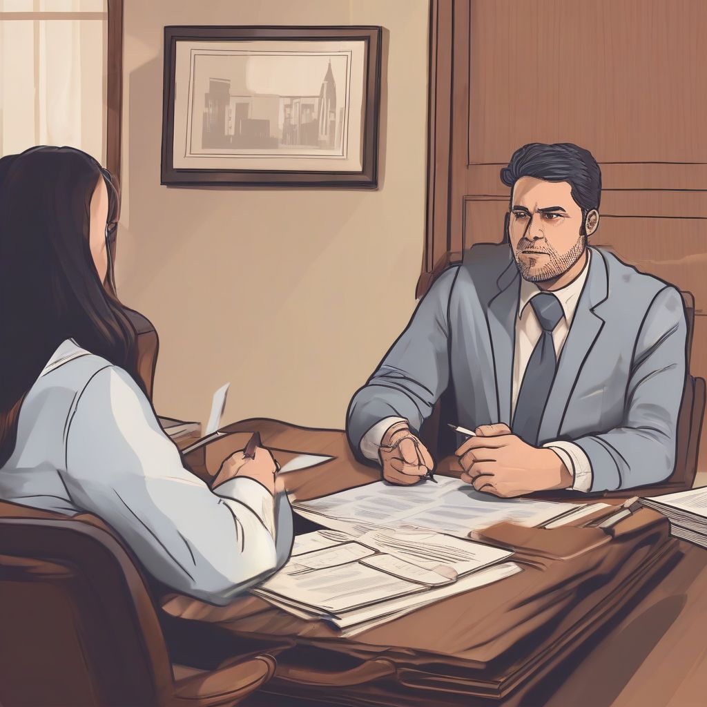 Lawyer Meeting With Client